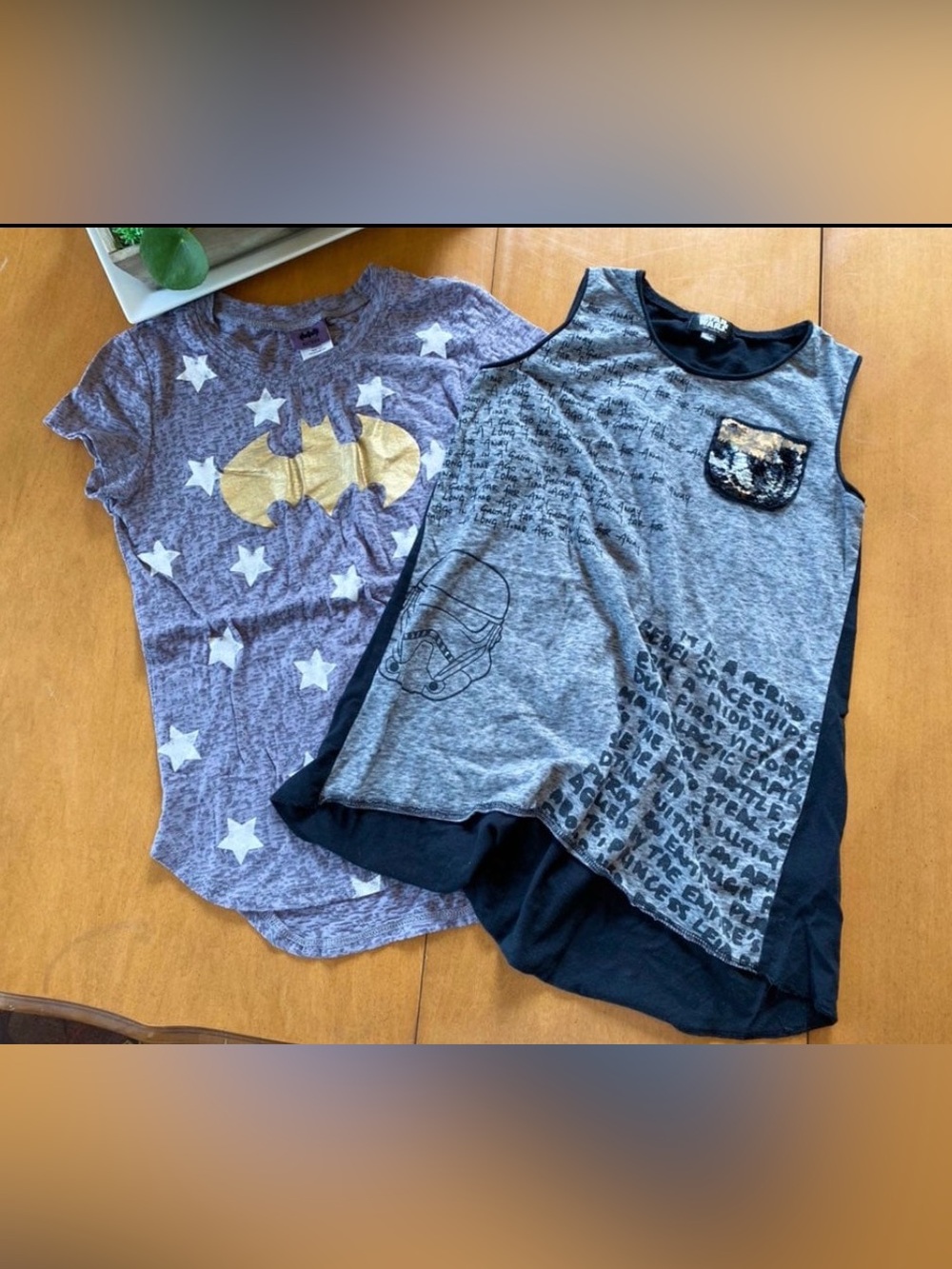 Bundle Size 14/16 Starwars & Batman tops